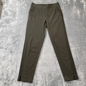 Athleta Women's Pants Size 2 Brooklyn Ankle Olive Green Tapered Travel Trousers